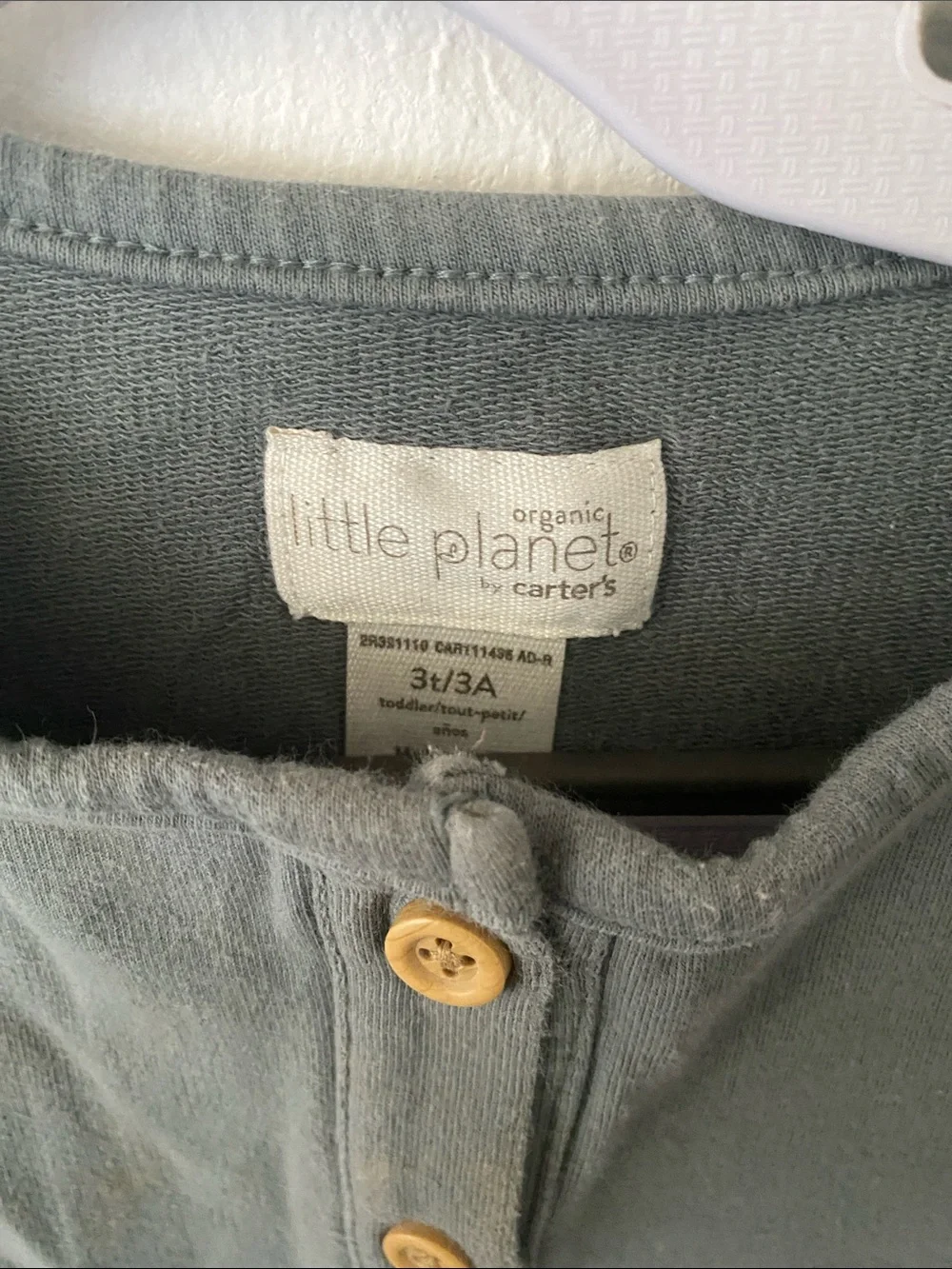 Little Planet Sage Green Short Sleeve Pocket Dress for Girls